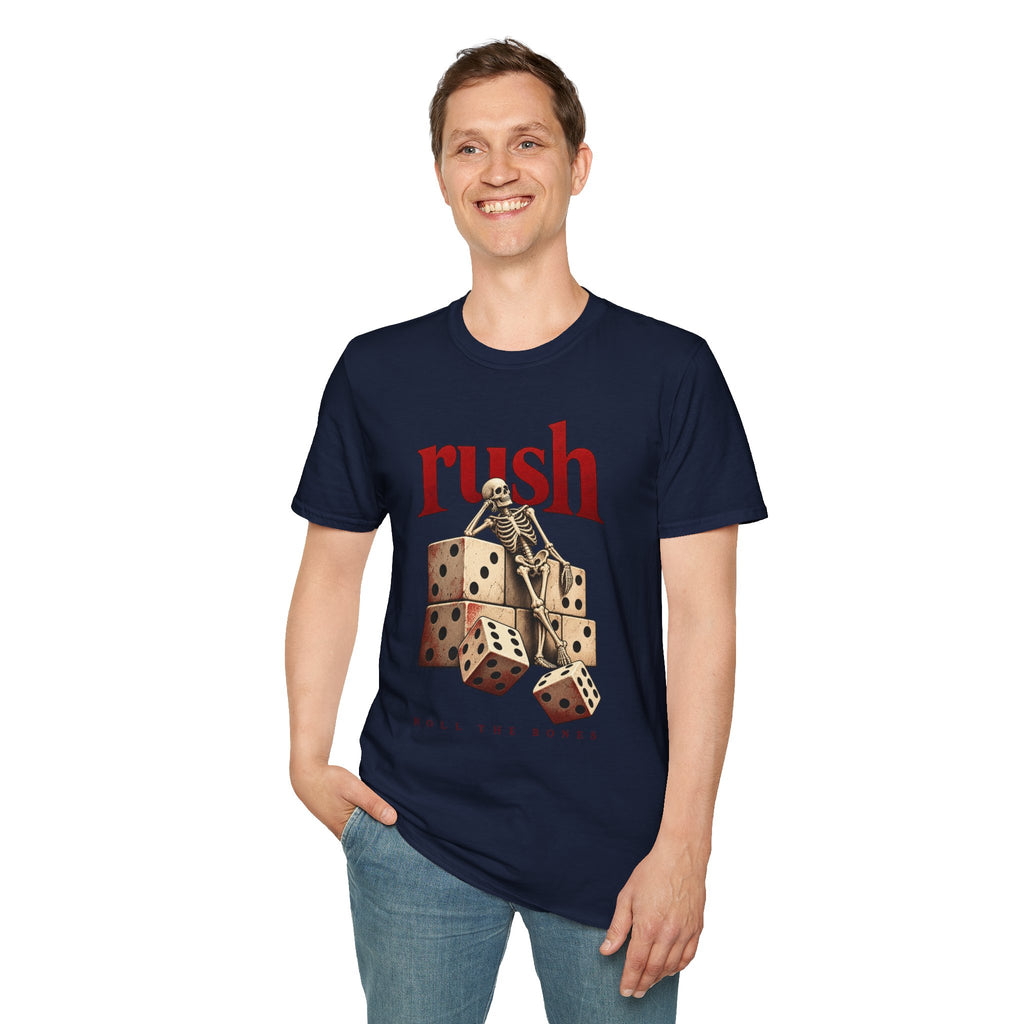 Rush | Roll the Bones | Dice Skeleton Prog Band T-Shirt