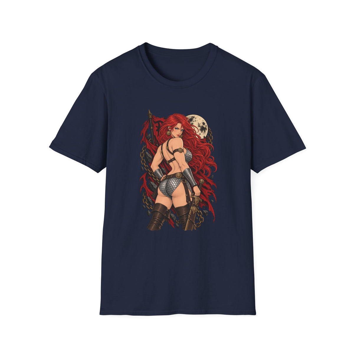 Red Sonja | Sexy Pin Up Barbarian Girl Graphic Shirt