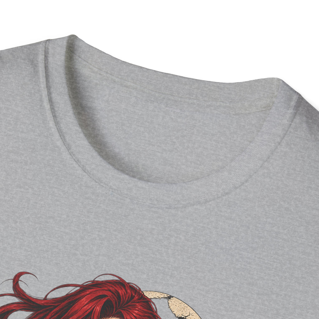 Crimson Dusk | Sexy Gothic Hannya Mask Pin up Woman T-Shirt