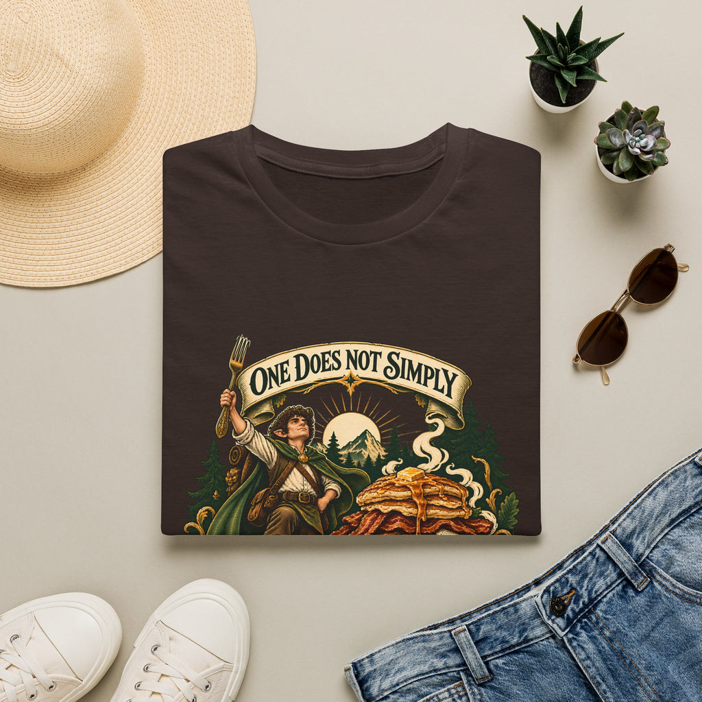 One Does Not Simply Skip Second Breakfast | Funny Hobbit Breakfast Graphic