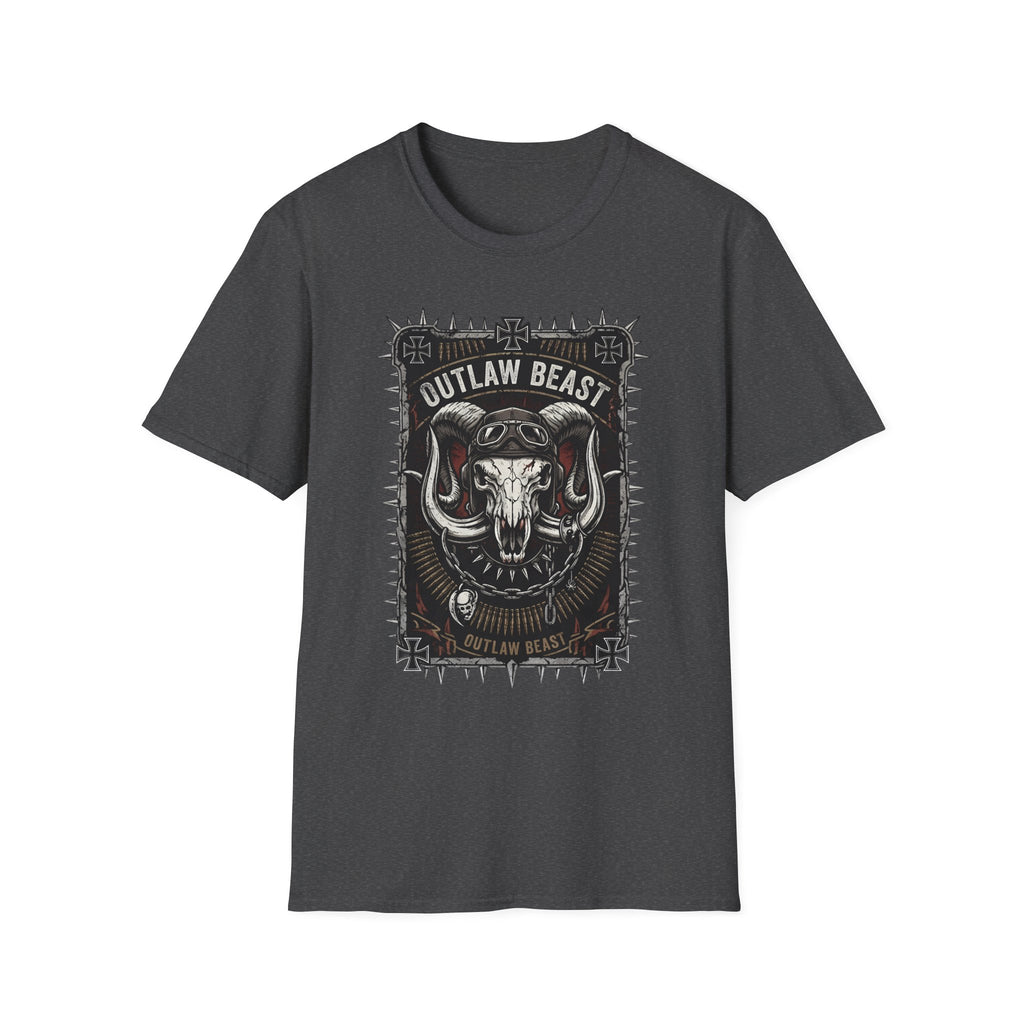 Outlaw Beast Skull T-Shirt — Biker Ranch Graphic Tee