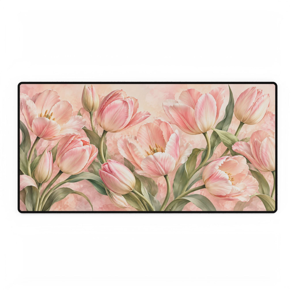Ballet Pink Tulip Garden Spring Floral Art - Pastel Floral Design
