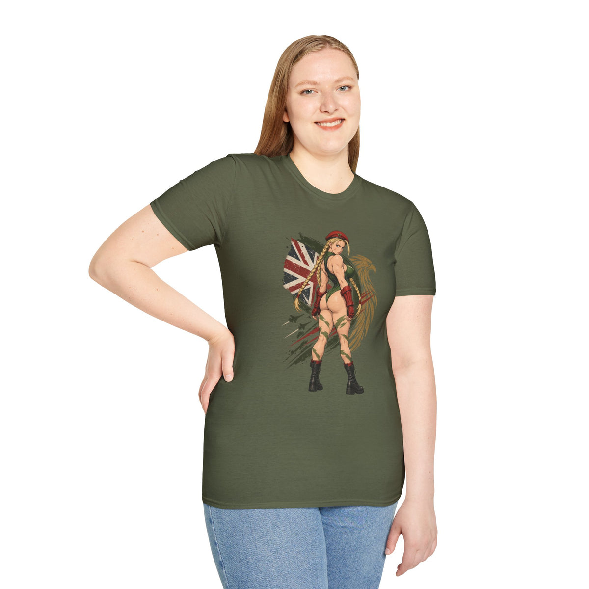 Cammy Street Fighter | Sexy Cammy Pin Up Girl Graphic T Shirt