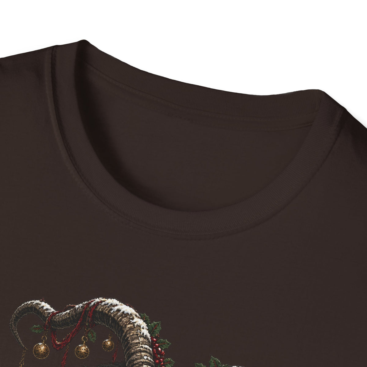 Krampus with Bell | Dark Christmas Demon T-Shirt