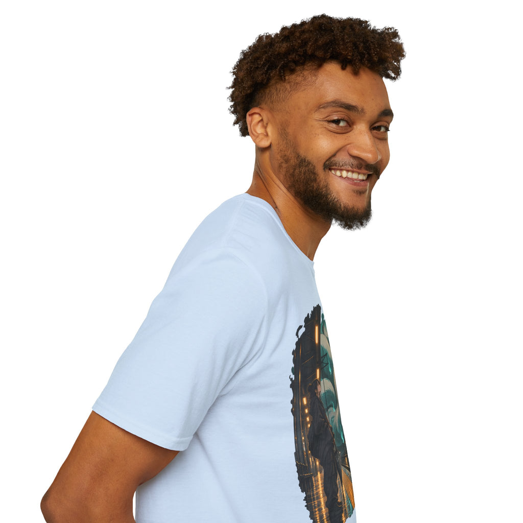 Wolf in the Rain | Last Train Home T-Shirt | Urban Nightscape Graphic Tee