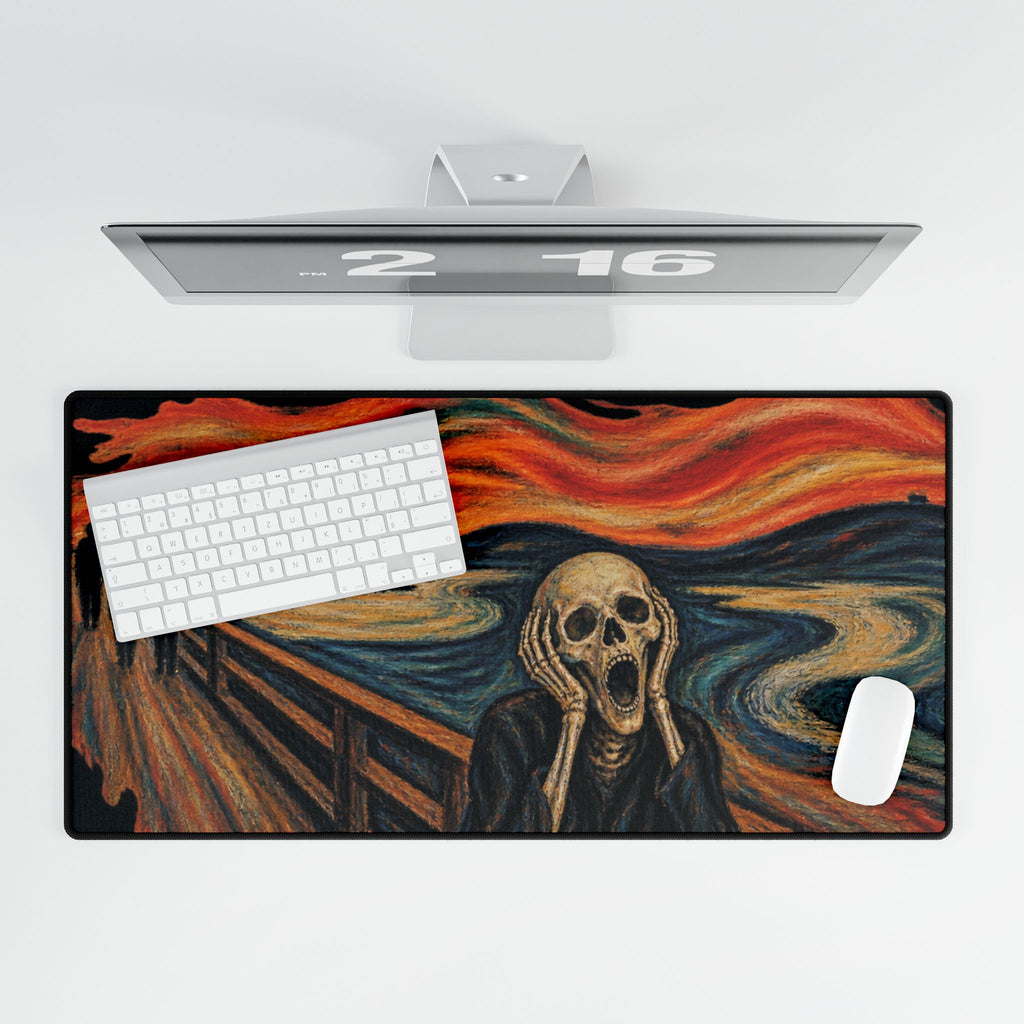 Mouse Mat | The Scream Ghost | Haunted Expressionist Art Desk Pad