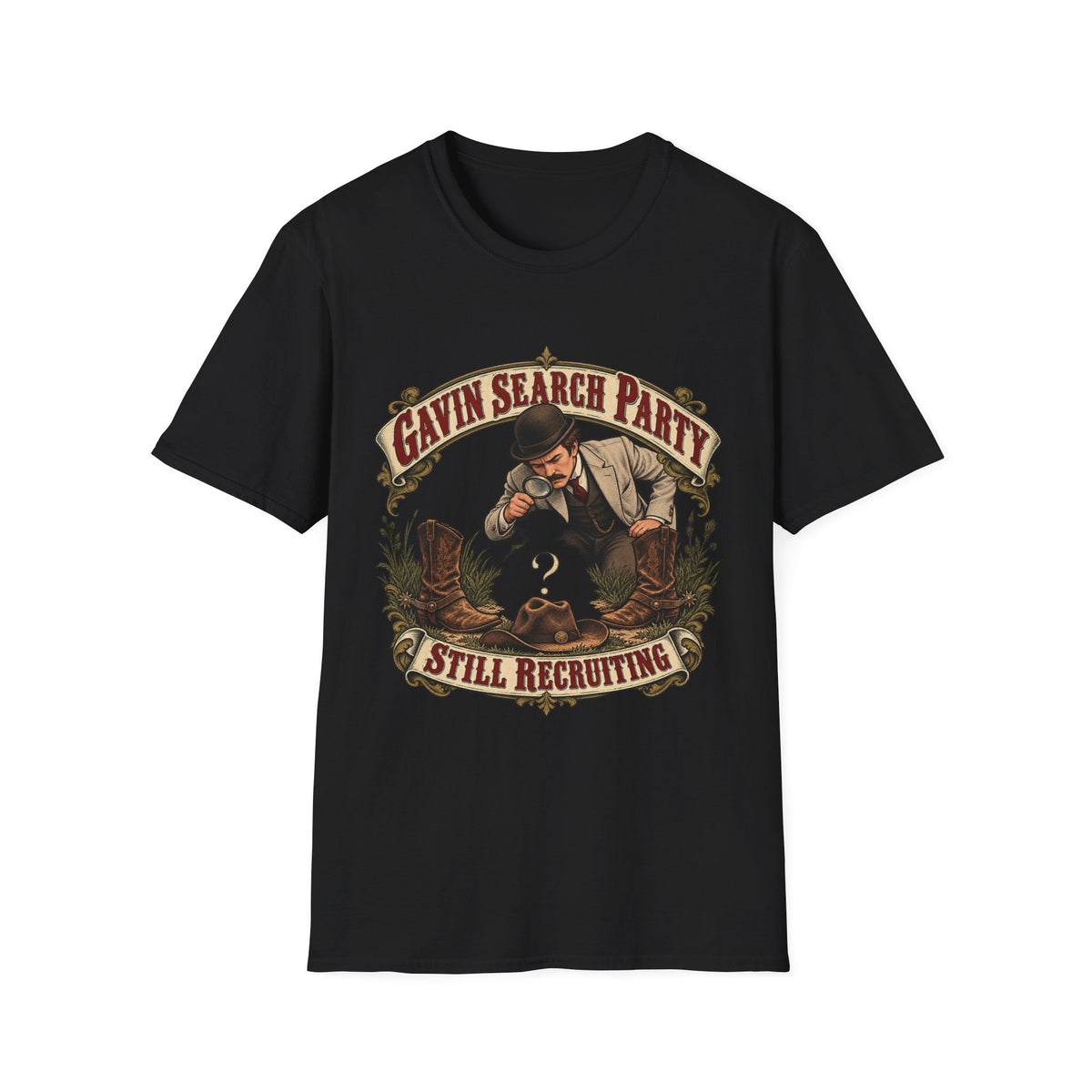 Gavin Search Party | Red Dead Redemption Funny Gamer T-Shirt