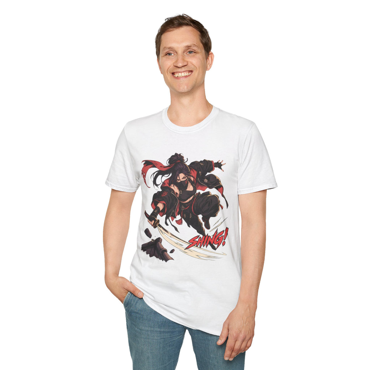 SHING! | Rooftop Samurai Girl | Japanese Anime Style Fight Shirt