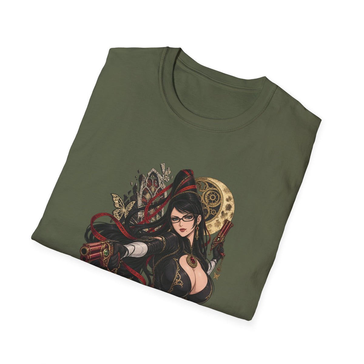 Bayonetta | Sexy Gothic Gaming Anime Pin Up Girl | Gothic Sorceress T-Shirt