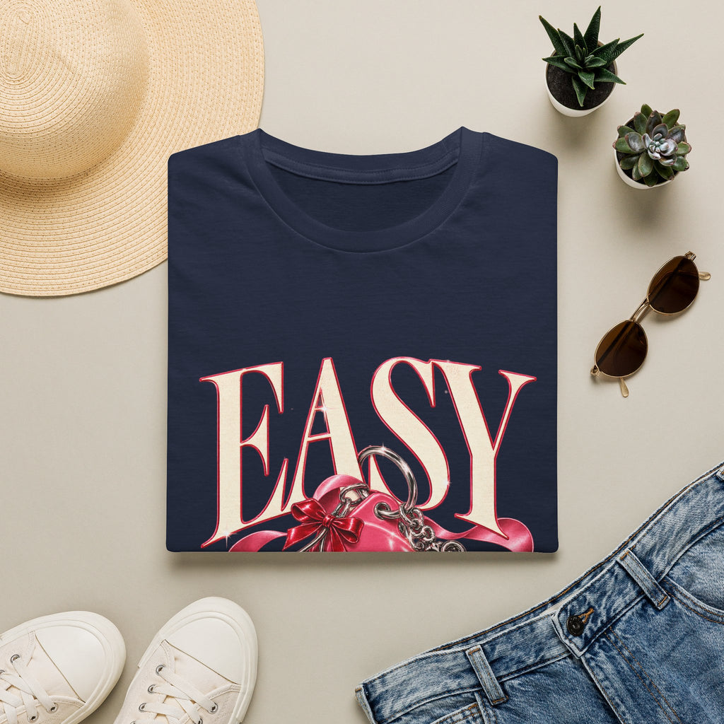 Sugababes | Easy Lockheart Pink Key & Heart Graphic T Shirt