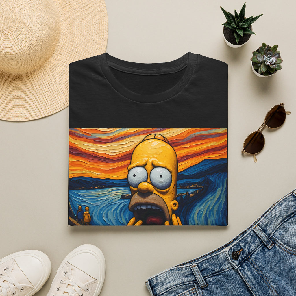 Homer Scream T-Shirt — Parody Pop Art Graphic Tee