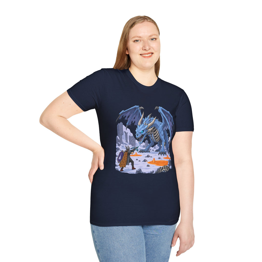 Vorkath Blue Ice Dragon T-Shirt - Fantasy Dragon Graphic Tee