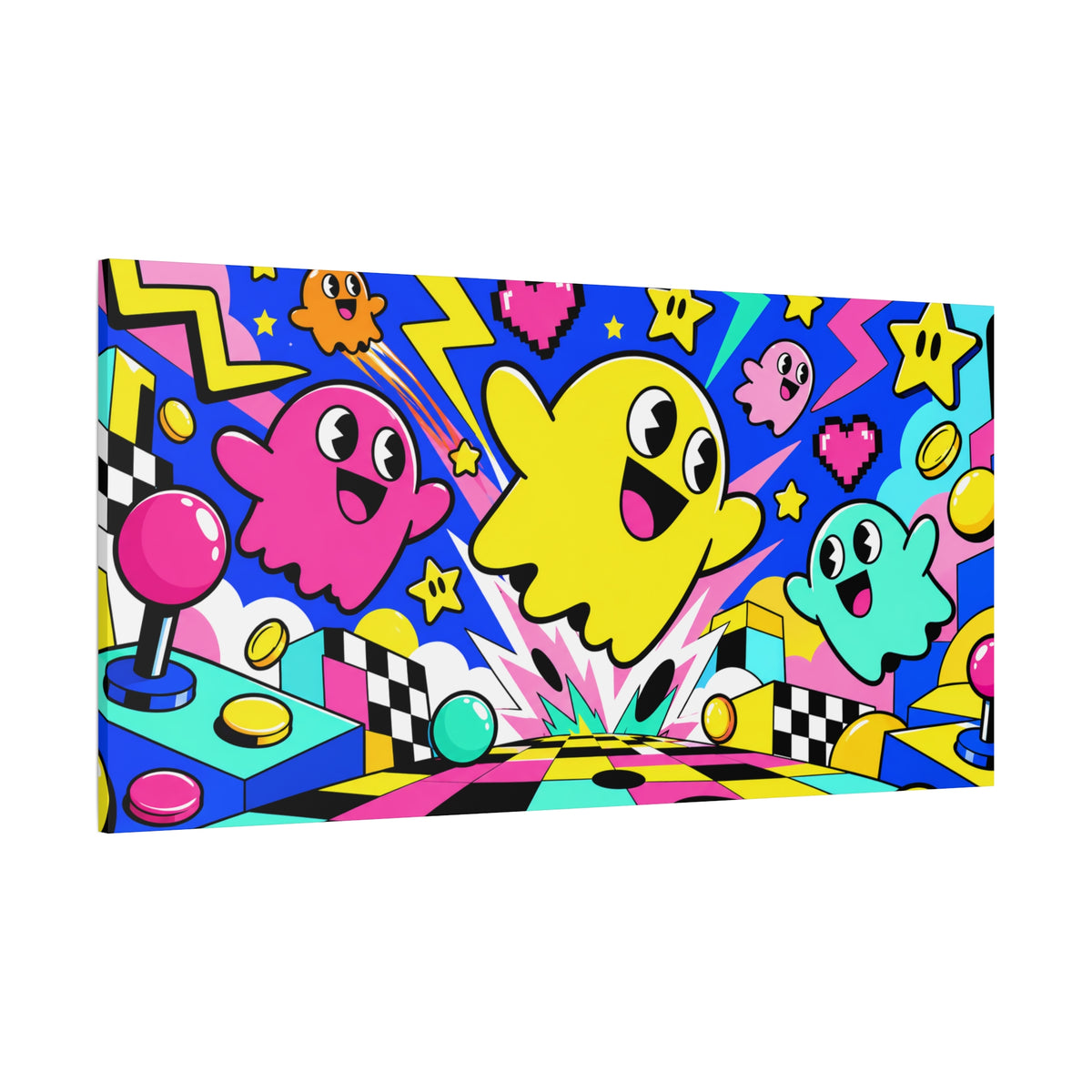 Wall art | Arcade Chaos: Retro Pop Art Print