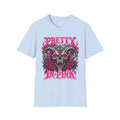 Pretty in Pink Skull | Gothic Rose Graphic Tee