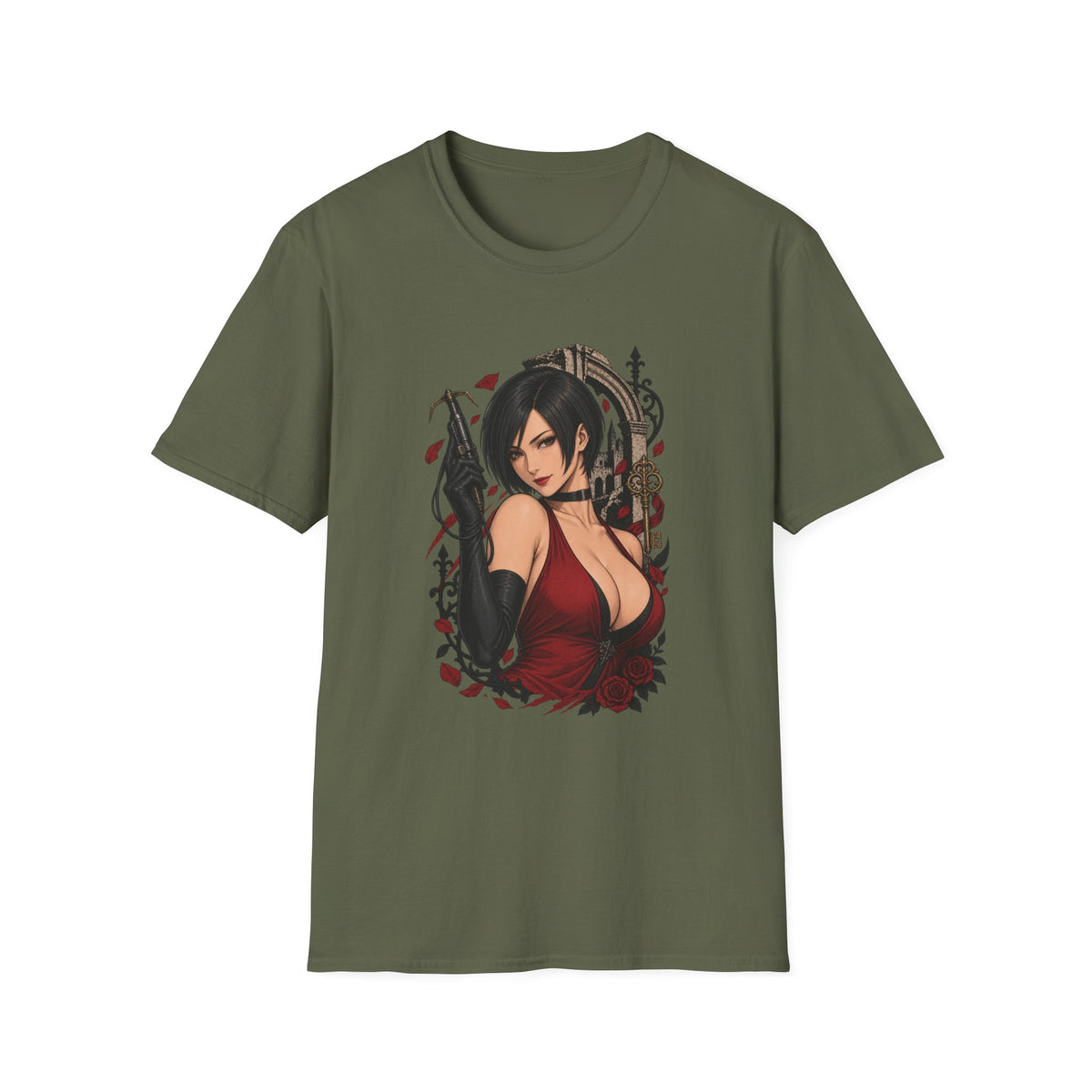Ada Wong | Residsent Evil Gothic Anime Pin Up Girl T-Shirt