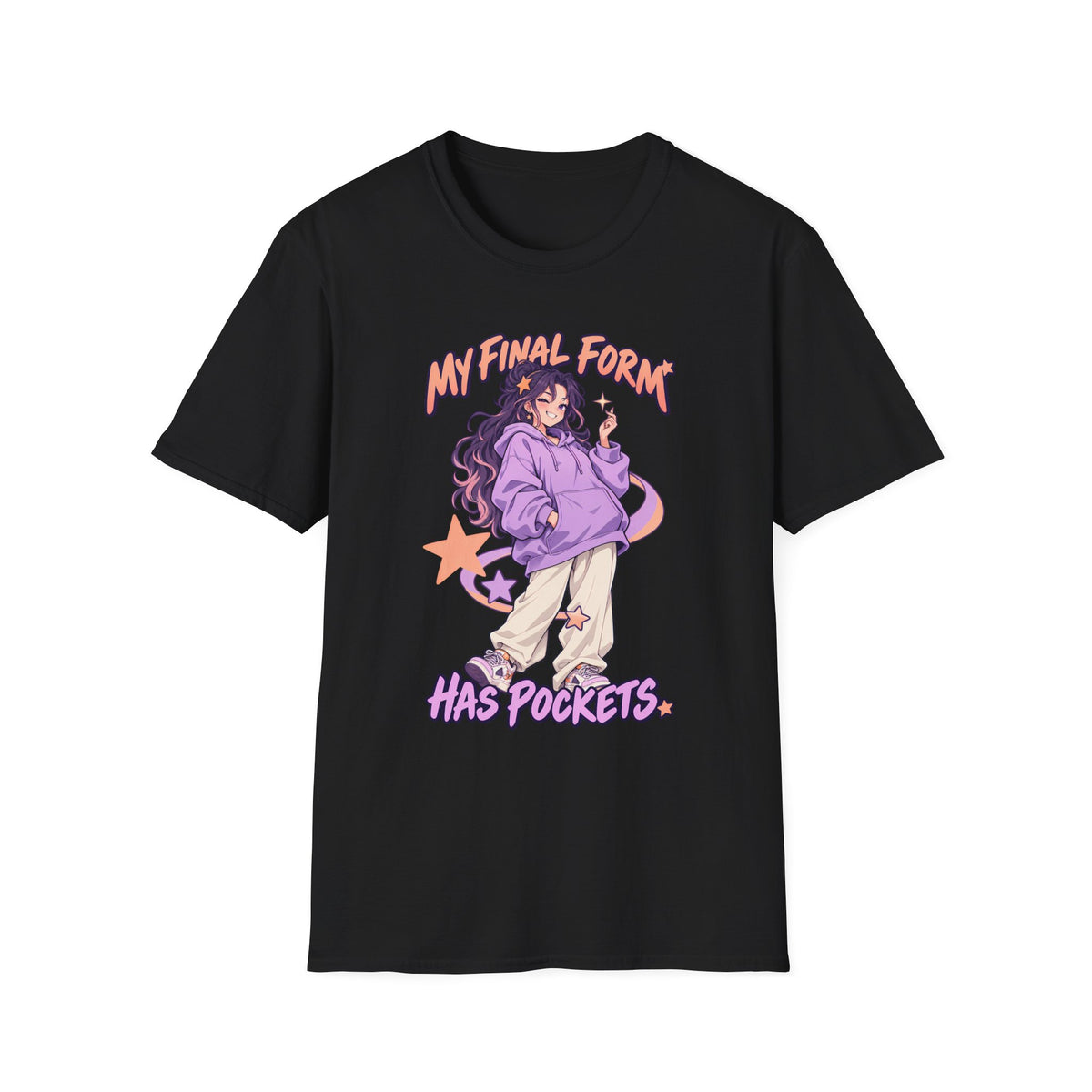 My Final Form Has Pockets | Cute Anime Girl Graphic Tee
