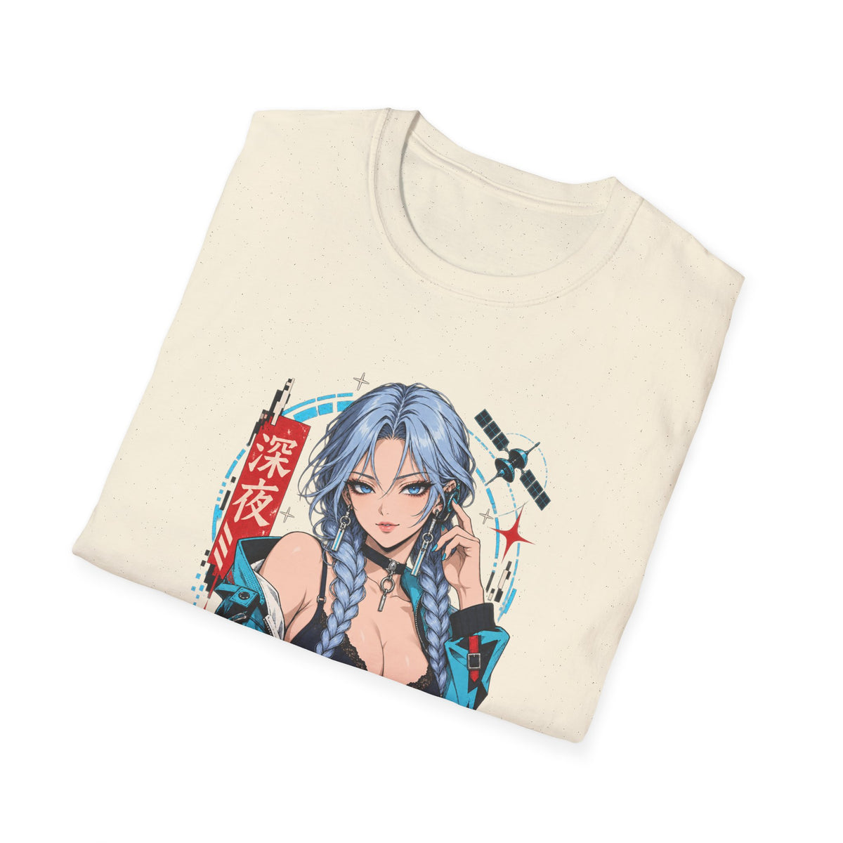 Ice | Sexy Anime Cyber Pin Up Girl Graphic T-Shirt