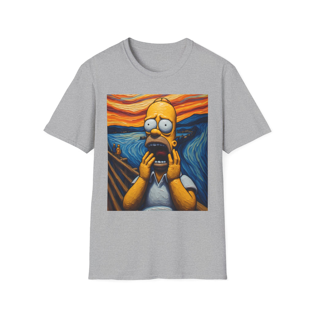 Homer Scream T-Shirt — Parody Pop Art Graphic Tee