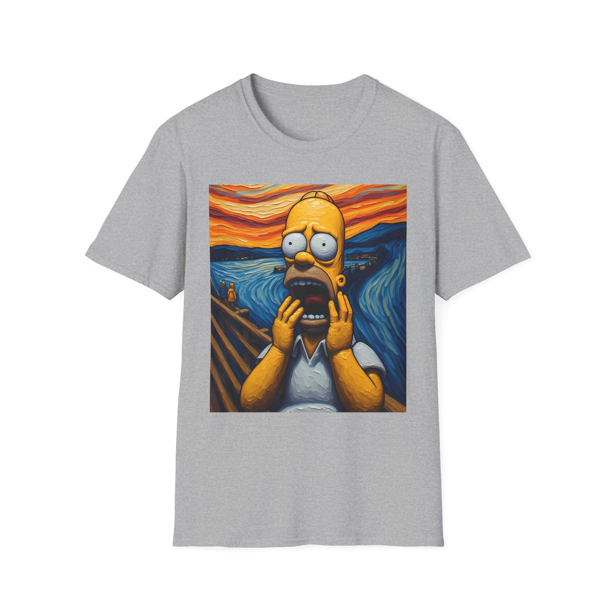 Homer Scream T-Shirt — Parody Pop Art Graphic Tee