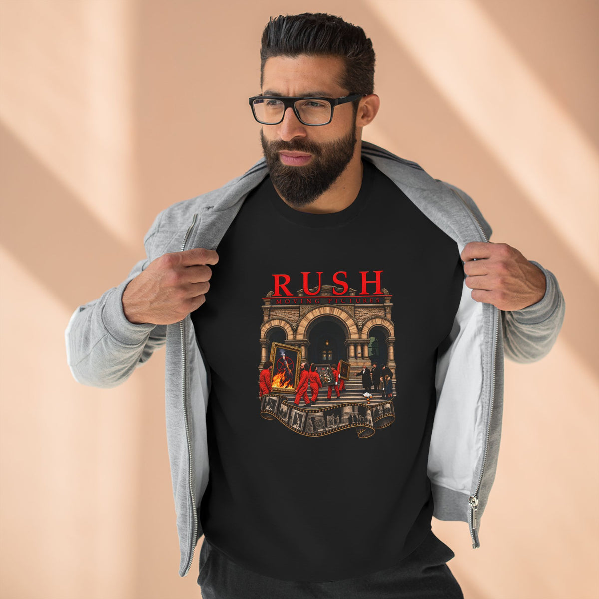 Rush | Moving Pictures | Band Album Art Crewneck Sweatshirt