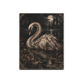 Metal Art Sign | Skeletal Swan | Occult Wall Art