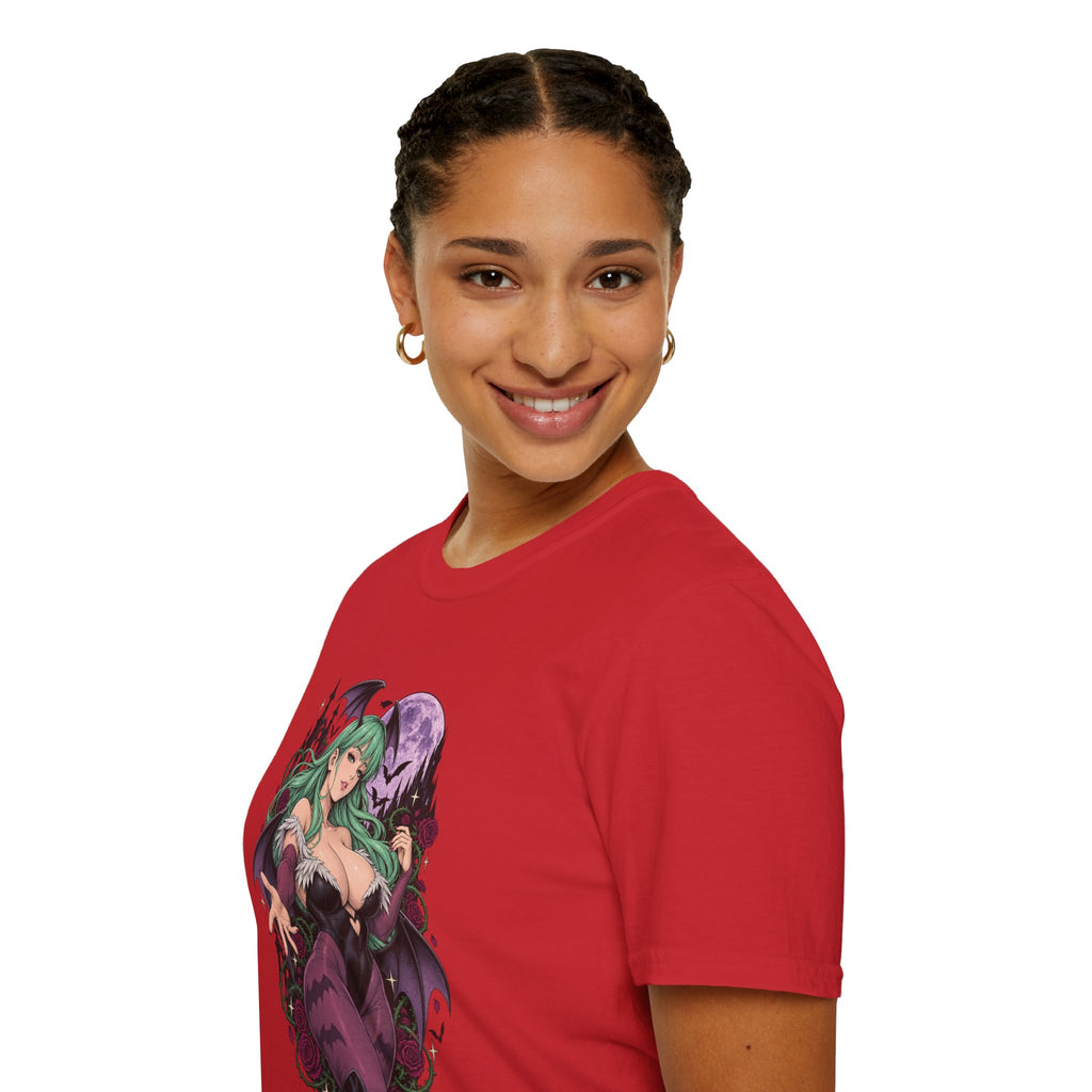 Morrigan | Sexy Succubus Pin Up Girl | Gothic Sorceress Halloween Gamer T-Shirt