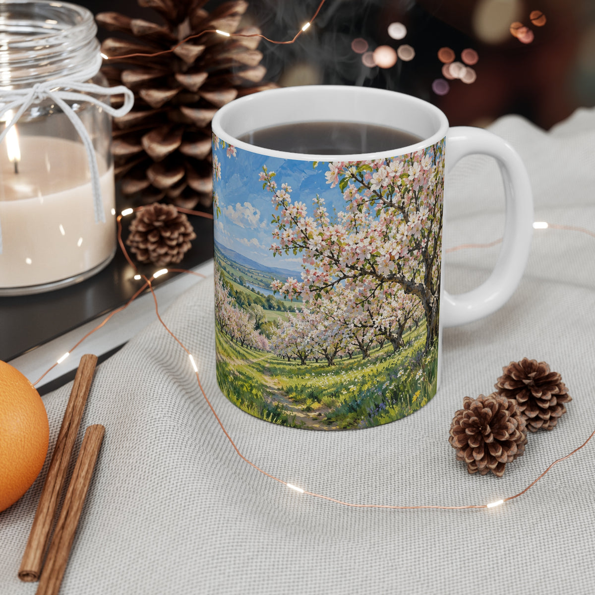 Orchard In Blossom | Classic Art Coffee Mug Gift (11oz)