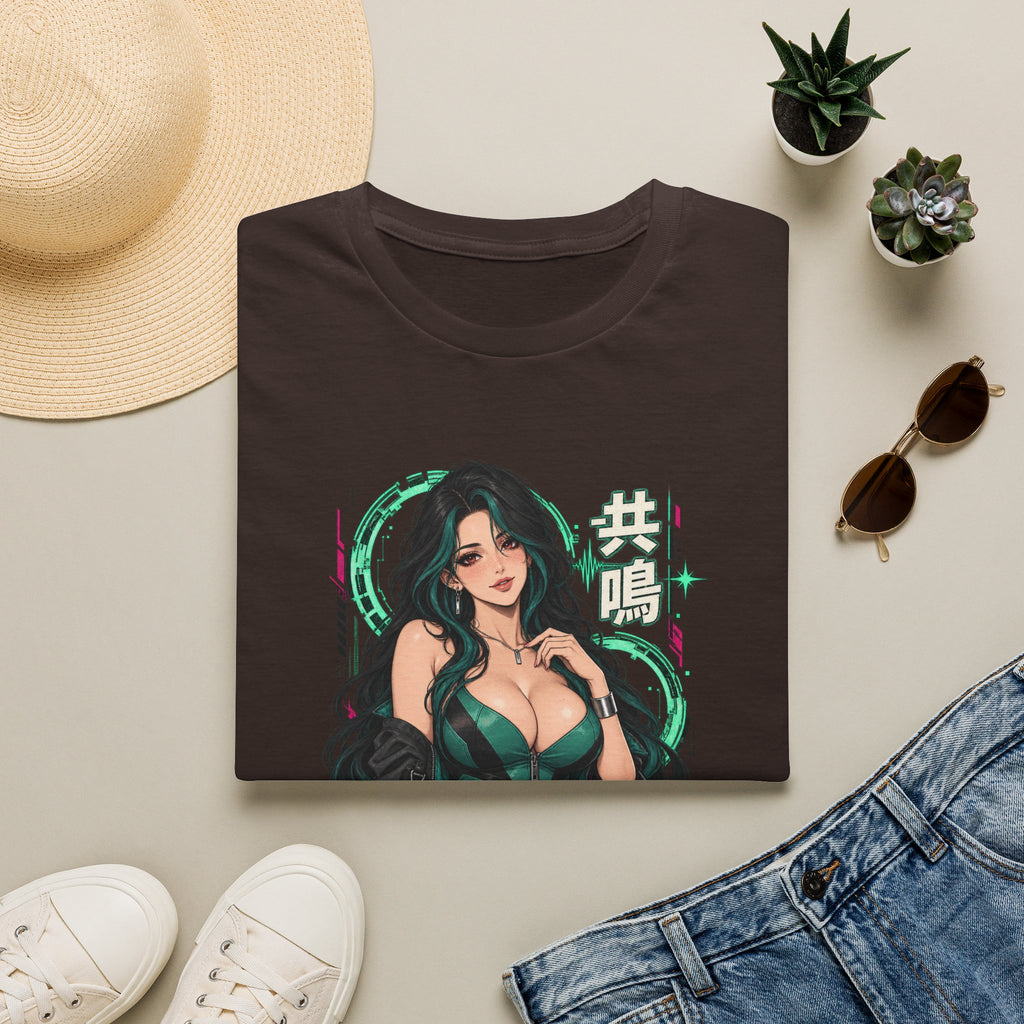Jade | Sexy Anime Pin Up Girl | Waifu Graphic T‑Shirt