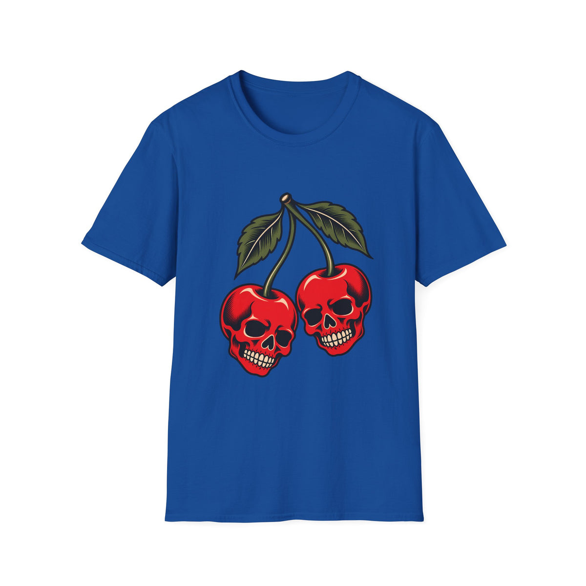 Skull Cherries | Tattoo Style | Gothic Cherry Graphic Tee