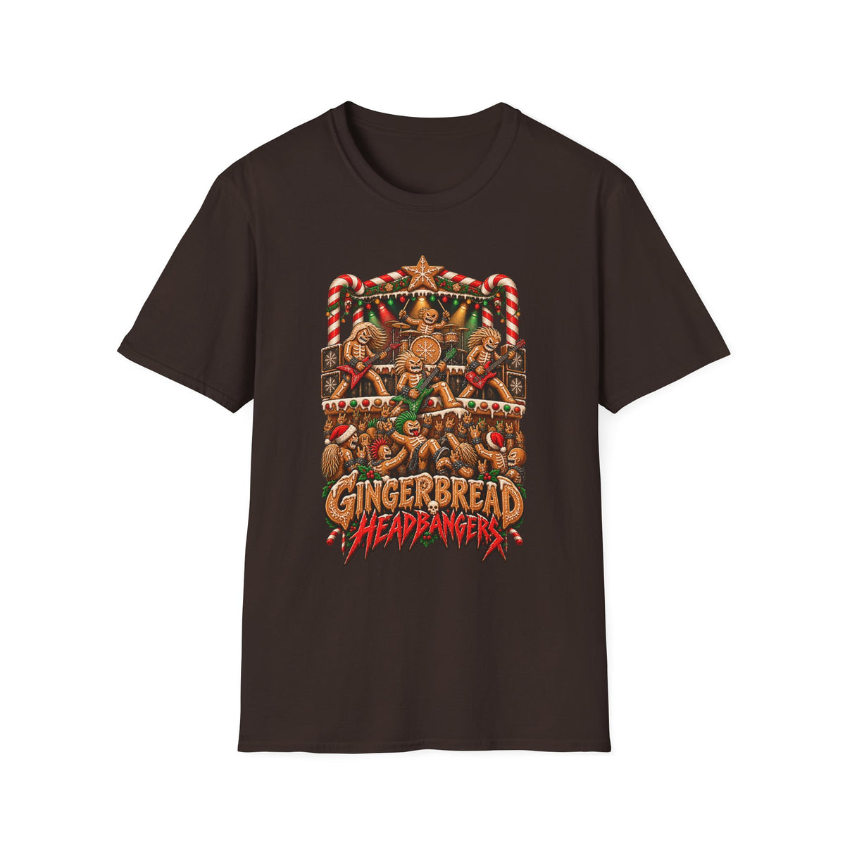 Gingerbread Headbangers | Christmas T-Shirt