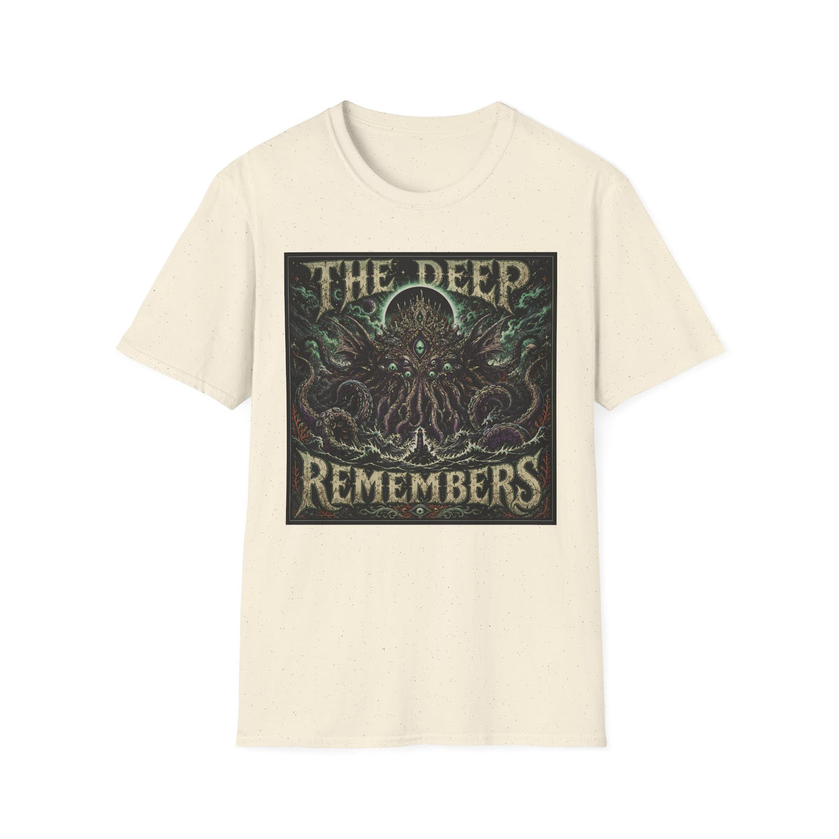 The Deep Remembers T‑Shirt — Cthulhu/Deep Sea Mythos Graphic Tee