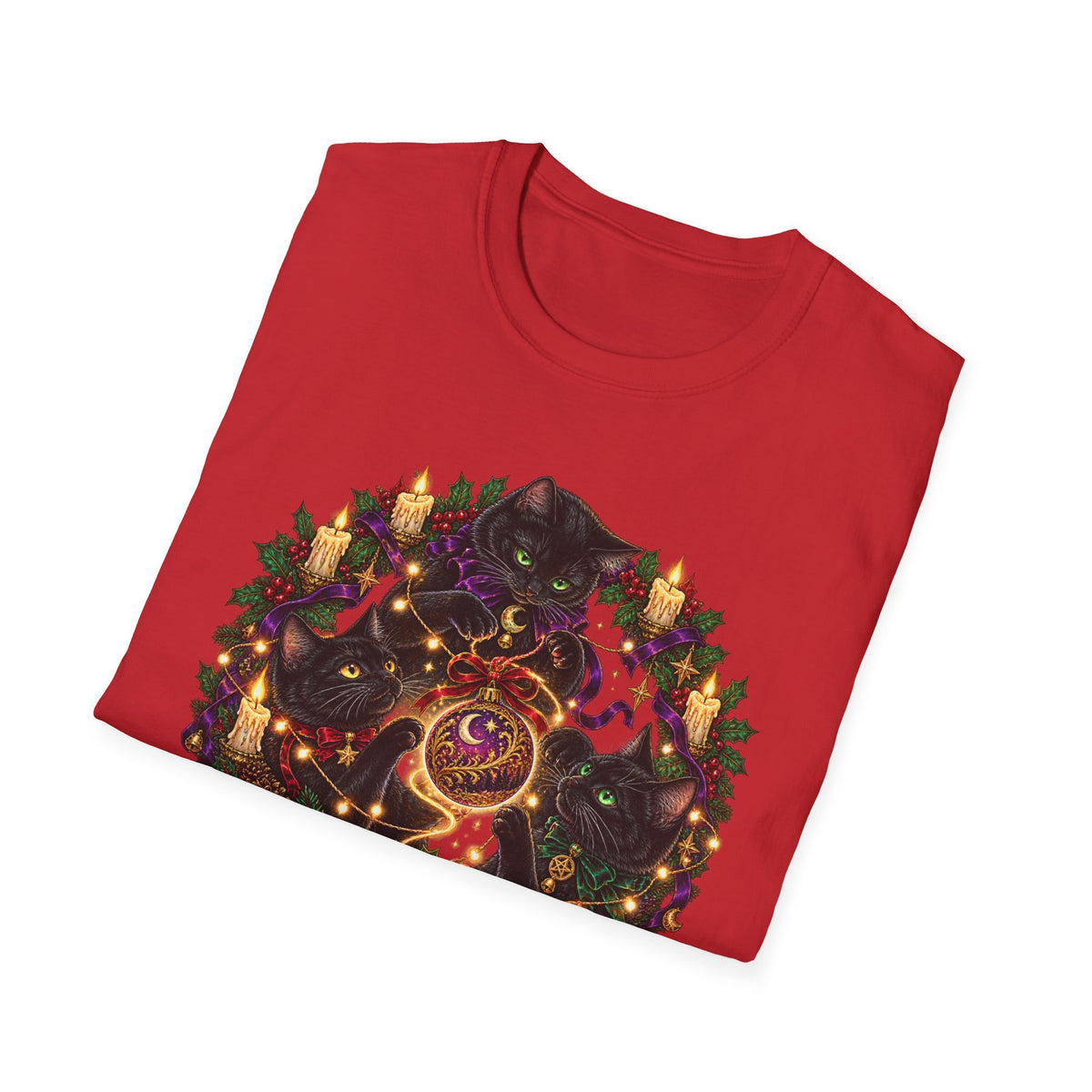 Festive Mischief | Cat Lover Christmas Holiday T-Shirt