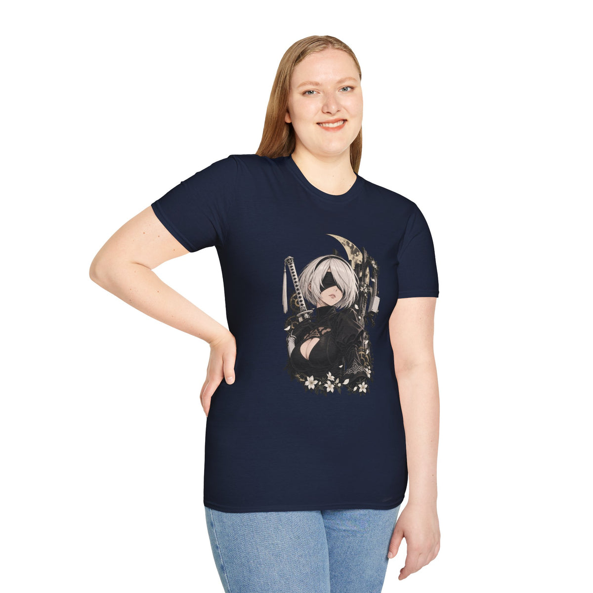 2B | Nier Automata | Anime Character Gothic T-Shirt