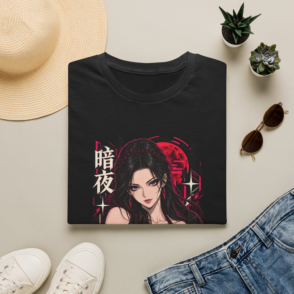 Noir | Sexy Anime Vampire Pin Up Girl | Waifu T-Shirt