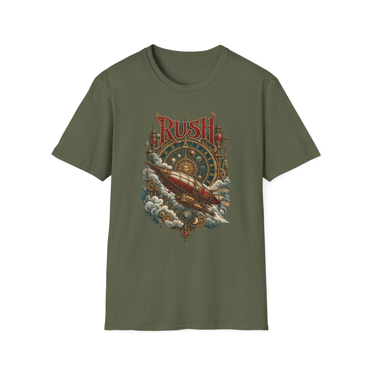 Rush | Clockwork Flight | Prog Band Airship T-Shirt