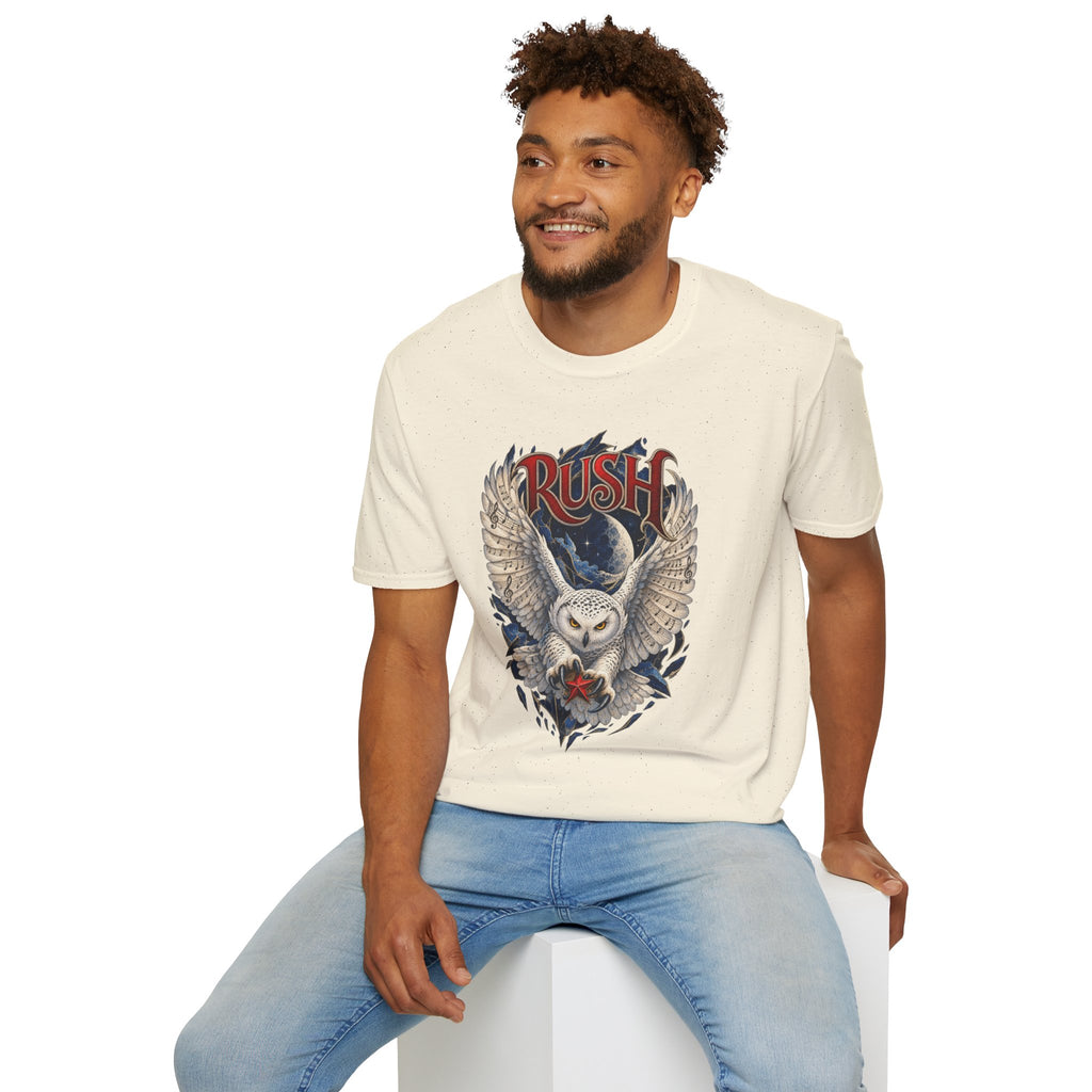 Rush | Fly by Night | Prog Rock | Owl Band Graphic T-Shirt