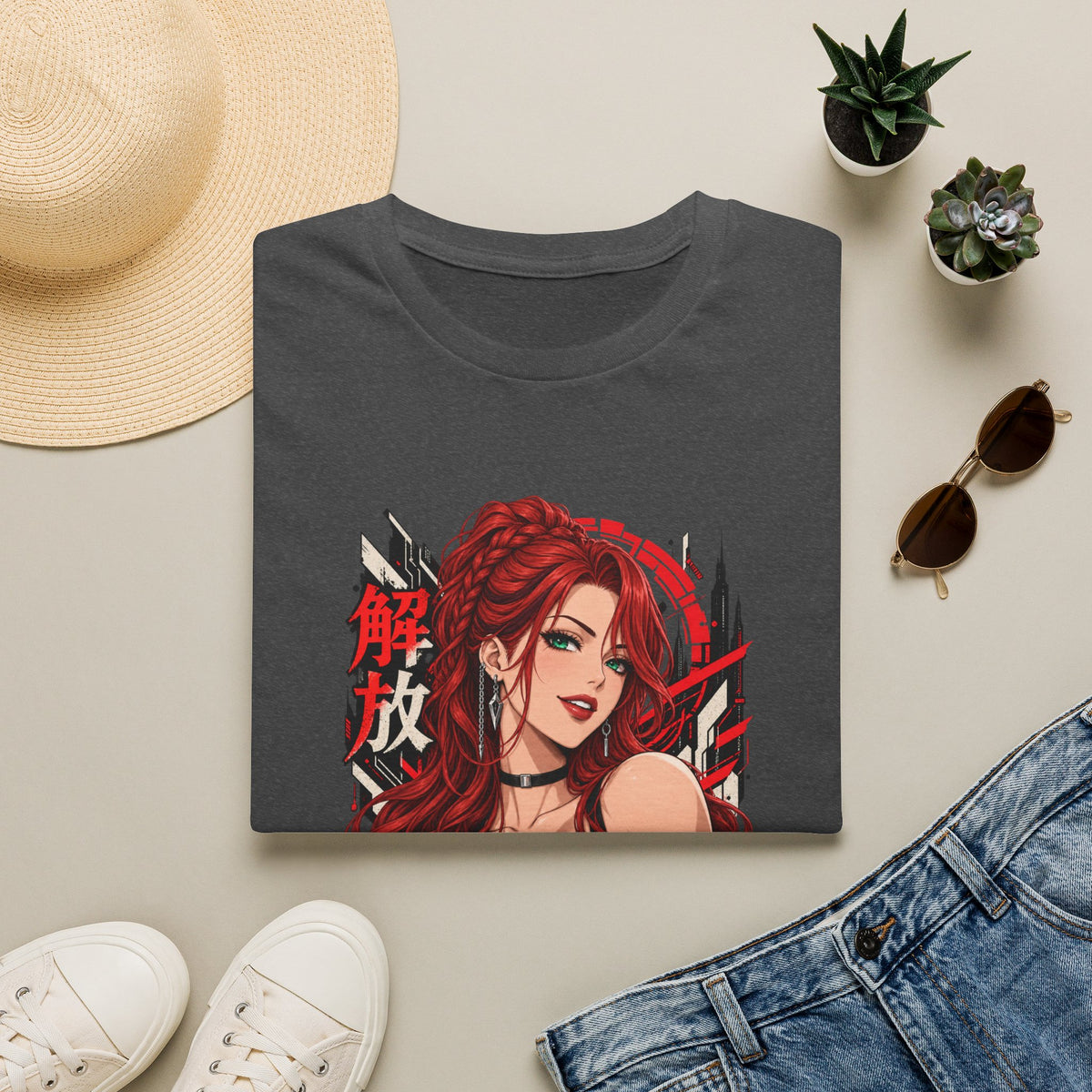 Red Widow | Sexy Anime Pin Up Girl | Waifu T-Shirt