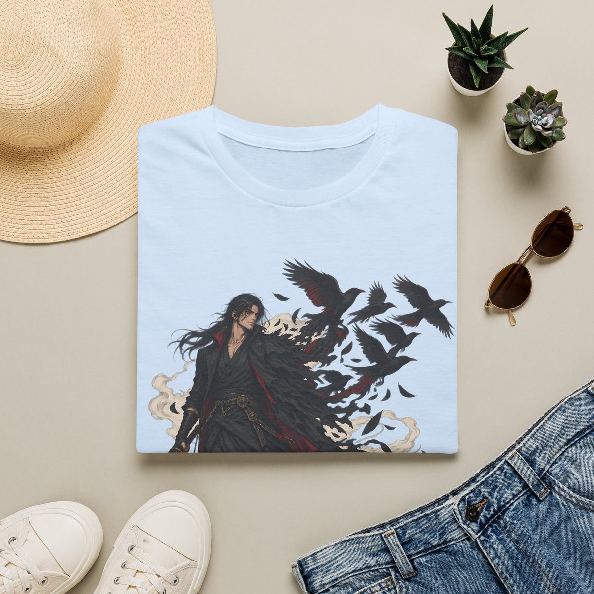 Dark Samurai | Raven Warrior Spirit | Graphic T Shirt