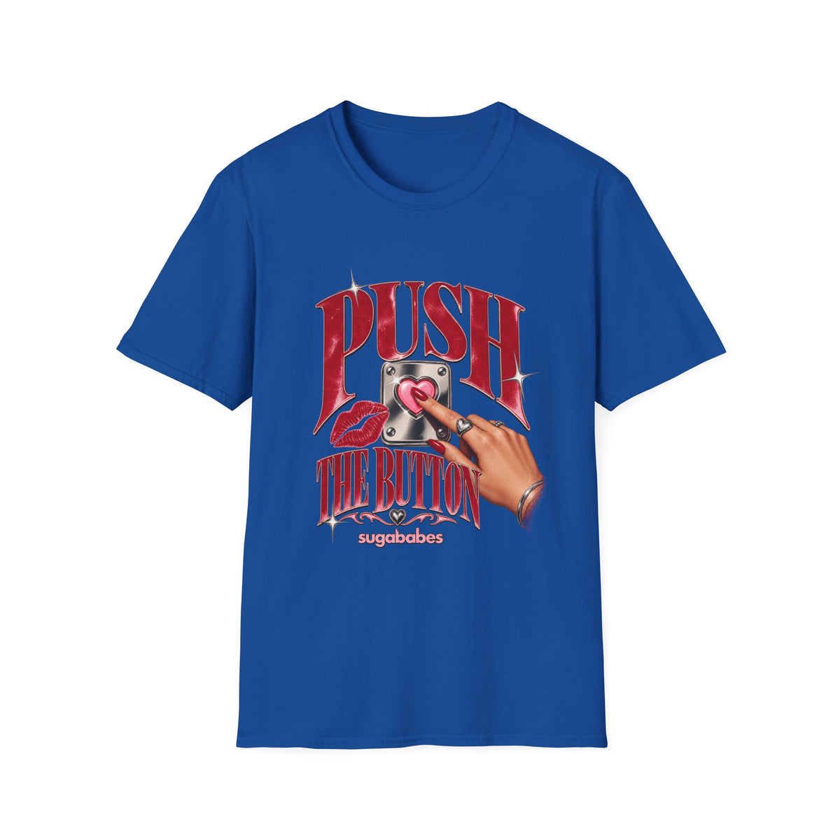 Push The Button | Sugababes | Retro Pinup Button Design