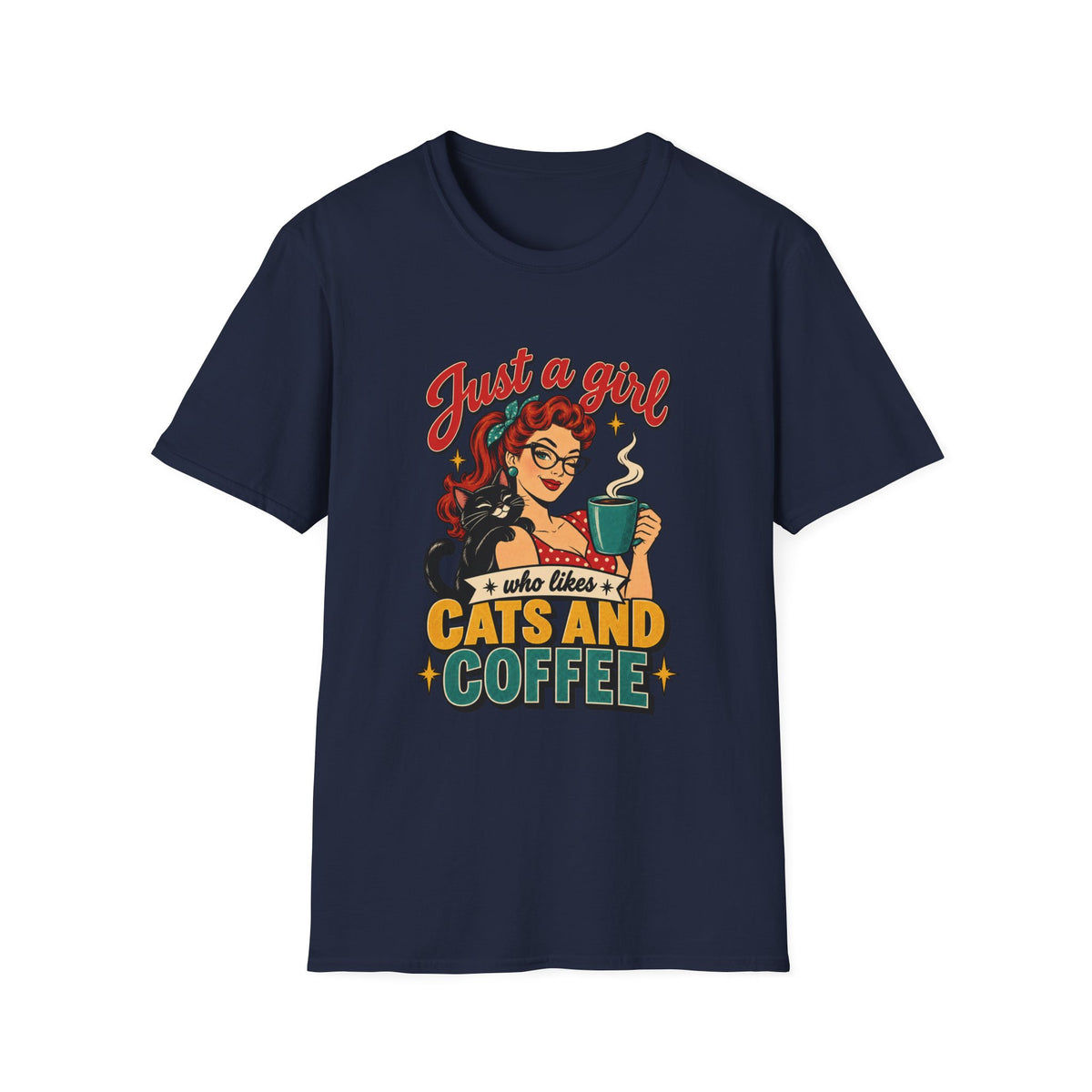 Just a Girl Who Likes Cats and Coffee Tee