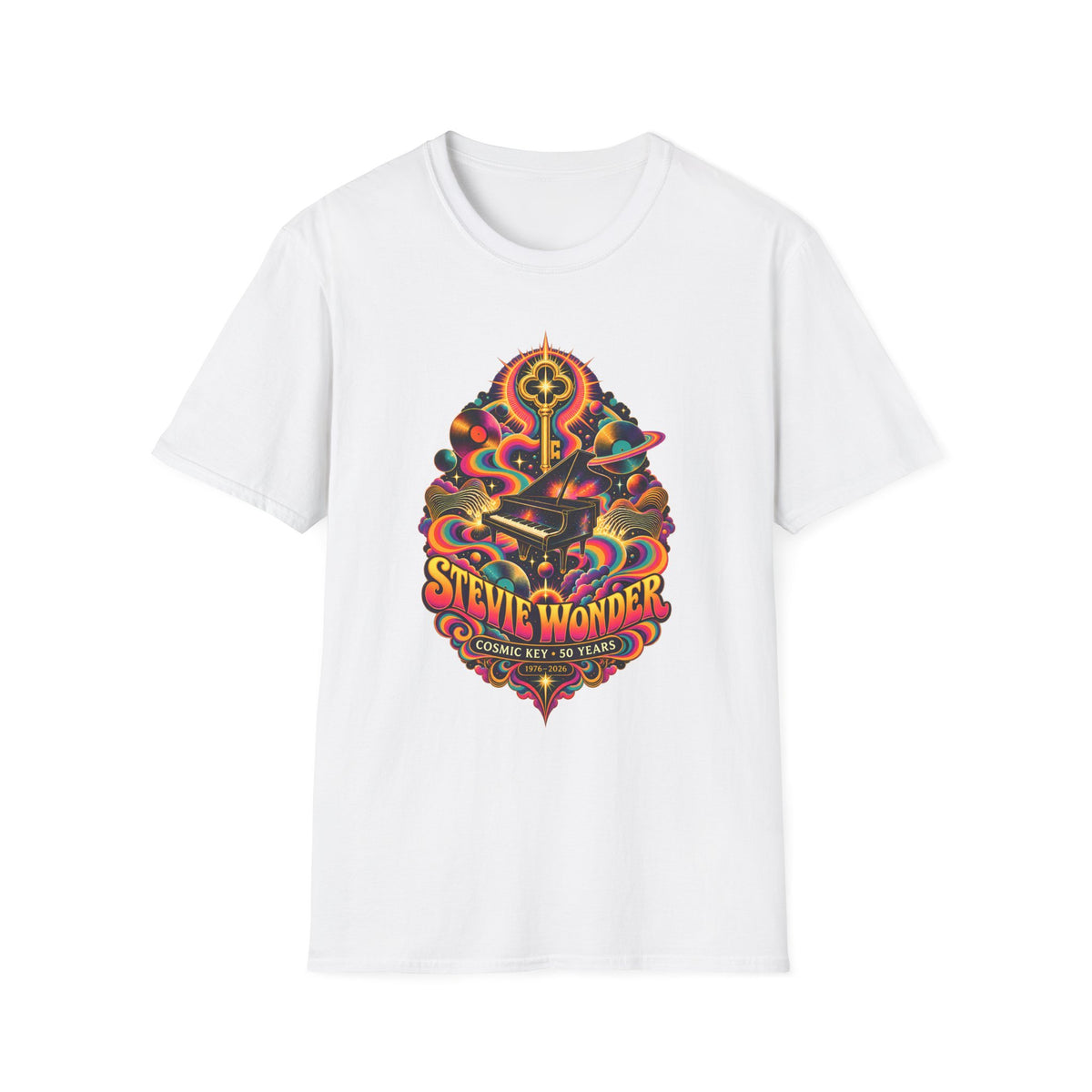 Stevie Wonder Psychedelic Key Songs In The Key of Life T-Shirt