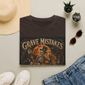 Grave Mistakes Skeleton Tee — Vintage Halloween Skull T‑Shirt