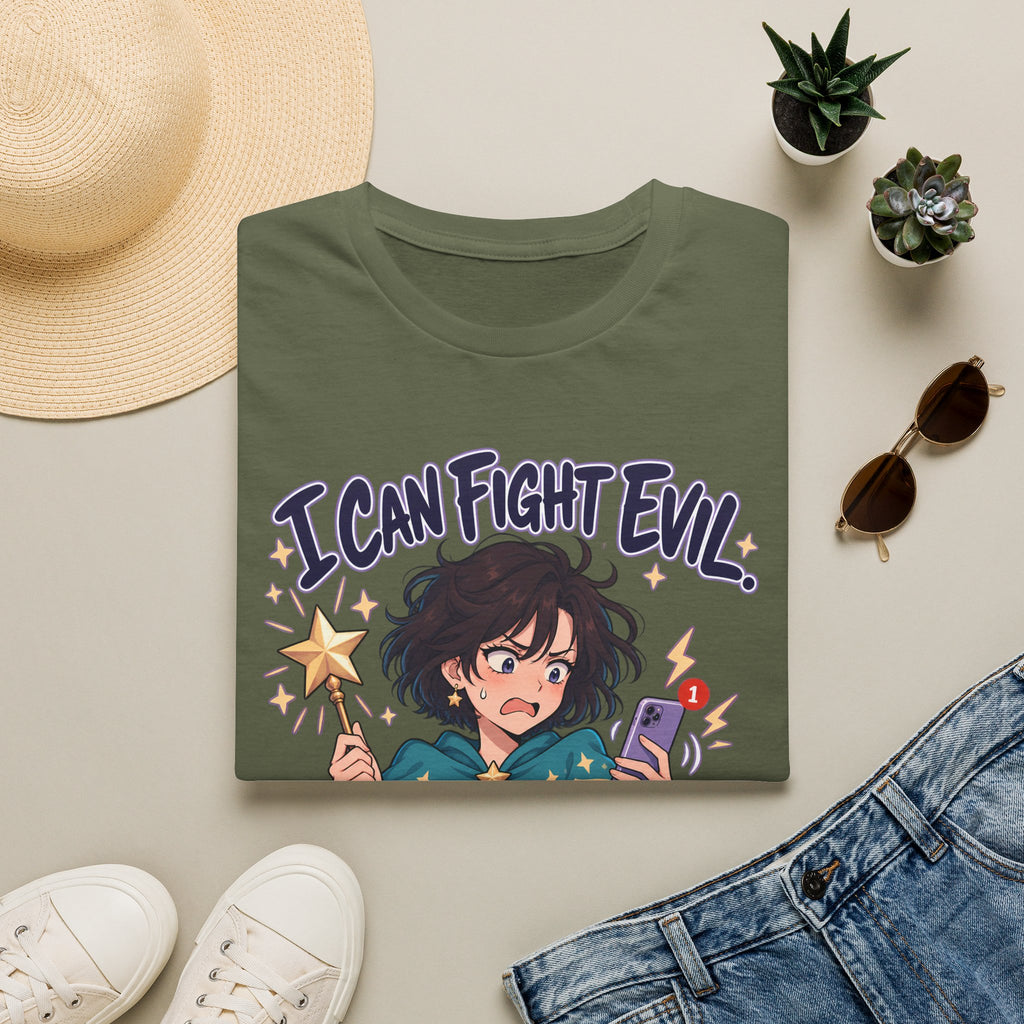 Working Witch | I Can Fight Evil, Please Just Email | Cute Anime T Shirt