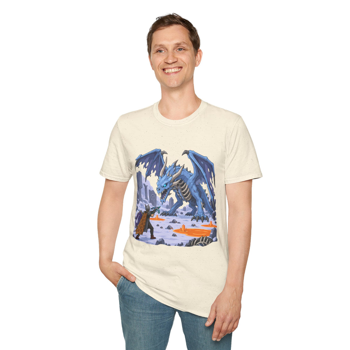 Vorkath Blue Ice Dragon T-Shirt - Fantasy Dragon Graphic Tee