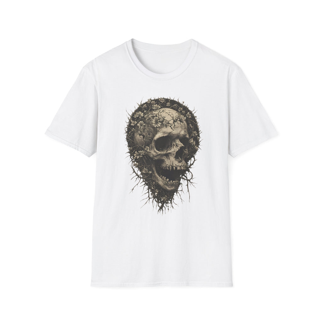 Floral Skull Graphic T-Shirt