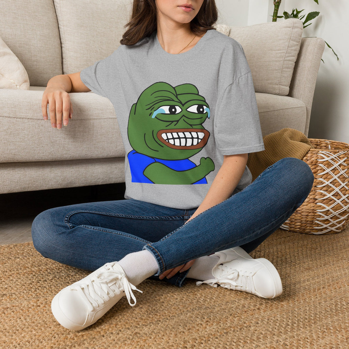 Pepe Grin T-Shirt — Smirking Frog Meme Tee
