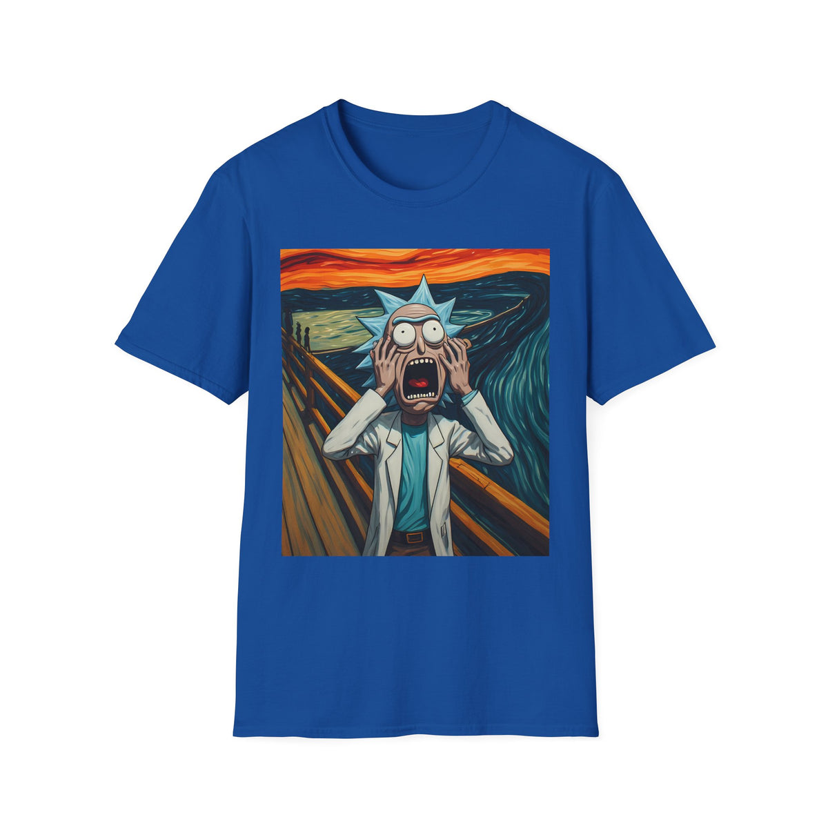 Rick Scream Tee — Rick and Morty Parody of The Scream T-Shirt