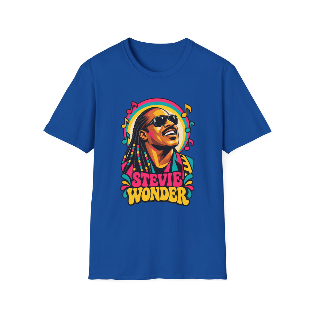 Stevie Wonder Life in Colour Music Legend Portrait T-Shirt