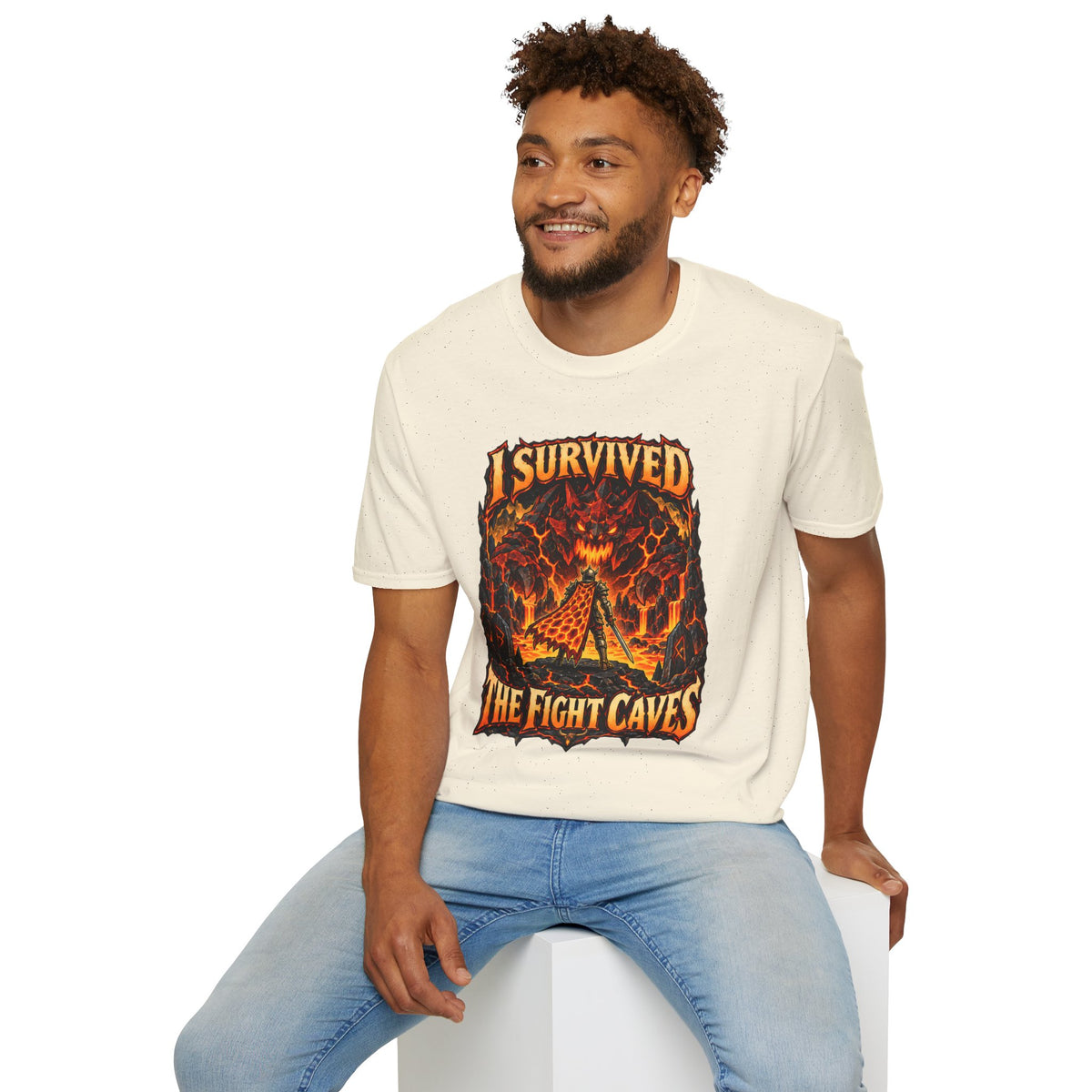 I Survived The Fight Caves Runescape / OSRS Inspired T-Shirt