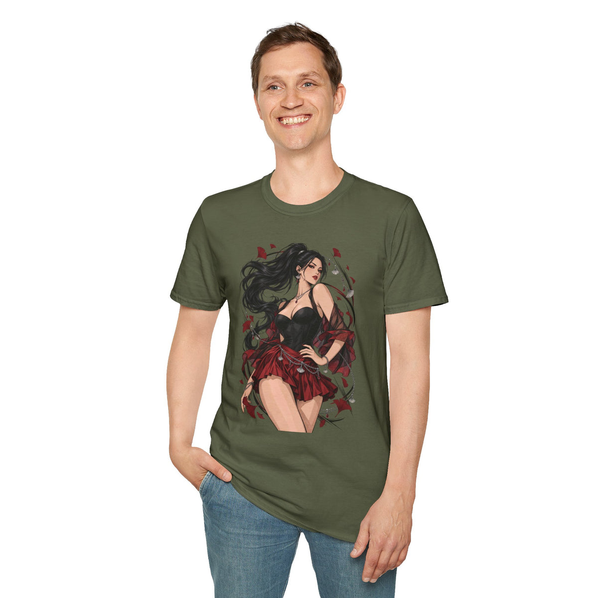 Victoria | Japanese Anime Style Sexy Pin Up Girl Graphic Shirt